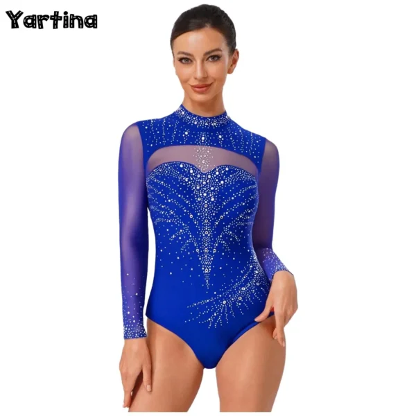 Mono y Leotardos de baññet con Brillantes y Diamantes de Imitación – Estilo y Elegancia para Bailarinas