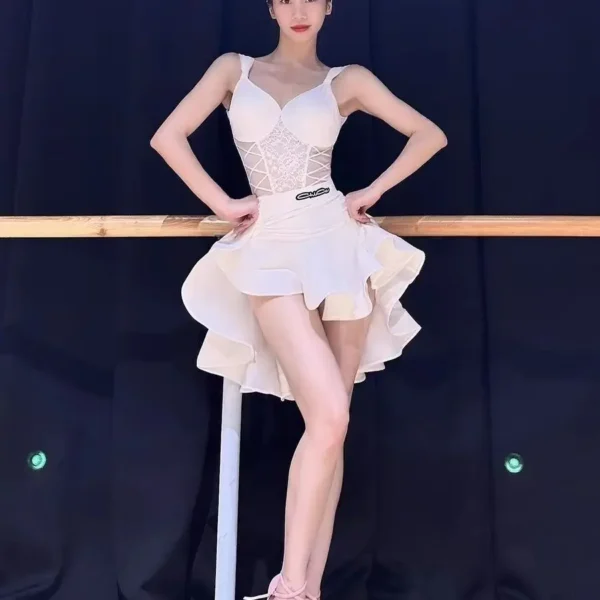 Vestido de Baile Latino para Adultos – Práctica Avanzada con Falda Oscilante - Imagen 2
