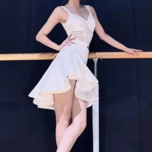 Vestido de Baile Latino para Adultos – Práctica Avanzada con Falda Oscilante