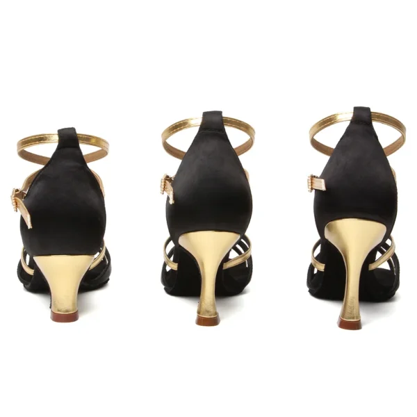 Bellos Zapatos de Salsa con Suela de Ante Suave - Control y Giros Fluidos para la Pista - Imagen 5