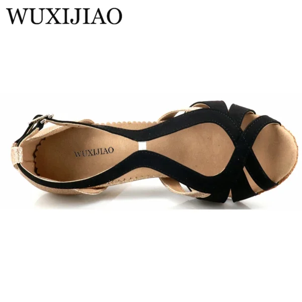 Zapatos de Baile de Salón con Brillo y Franela - Ideal para Salsa, Bachata y Kizomba - Imagen 4