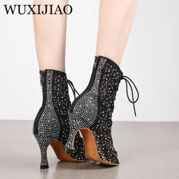 Botas Negras de Baile para Bachata - Estilo y Soporte para tus Giros. - Imagen 5