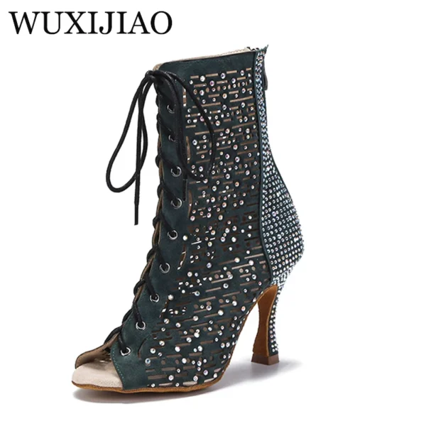 Botas Negras de Baile para Bachata - Estilo y Soporte para tus Giros. - Imagen 2