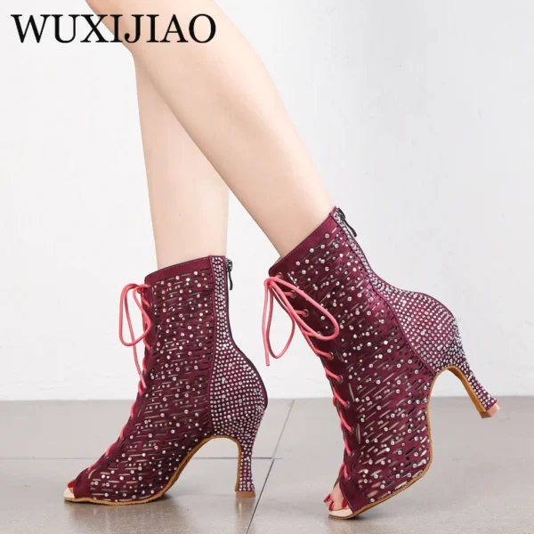 Botas Negras de Baile para Bachata - Estilo y Soporte para tus Giros. - Imagen 4