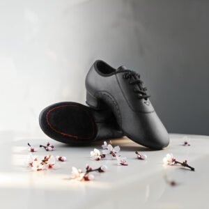 Lindos Zapatos de baile latino transpirable de malla de aire de cuero