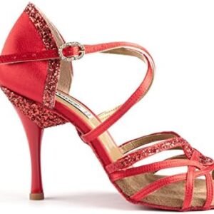 Zapatos de Baile Rojos para Mujer - Pasión y Estilo en Salsa y Bachata