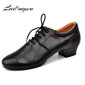 Zapatos de Baile Latino de Piel 100% Auténtica para Hombre