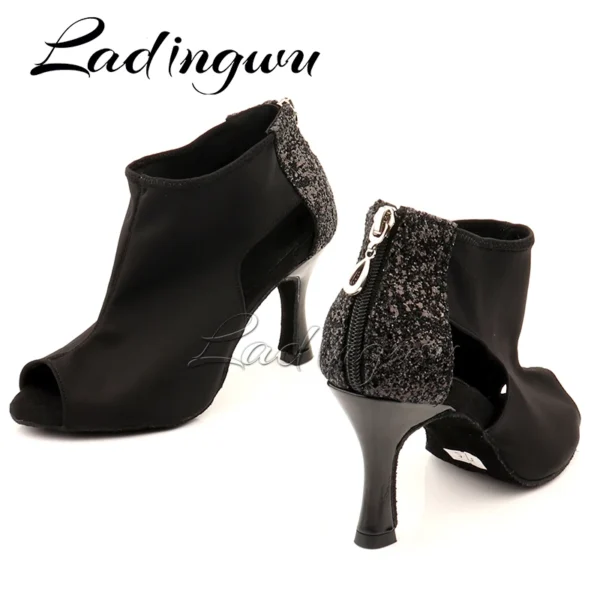Botas de Baile Latino de Salón para Mujer - Estilo y Soporte para Salsa y Bachata - Imagen 4