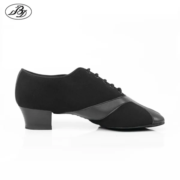 Zapatos Latinos para Hombre - Suela de Ante y Tacón para Salsa y Bachata - Imagen 2