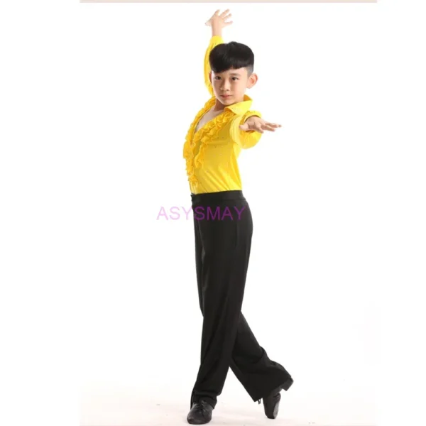 Pantalones de Baile Latino Profesionales para Niños - Comodidad para la Competición. - Imagen 4