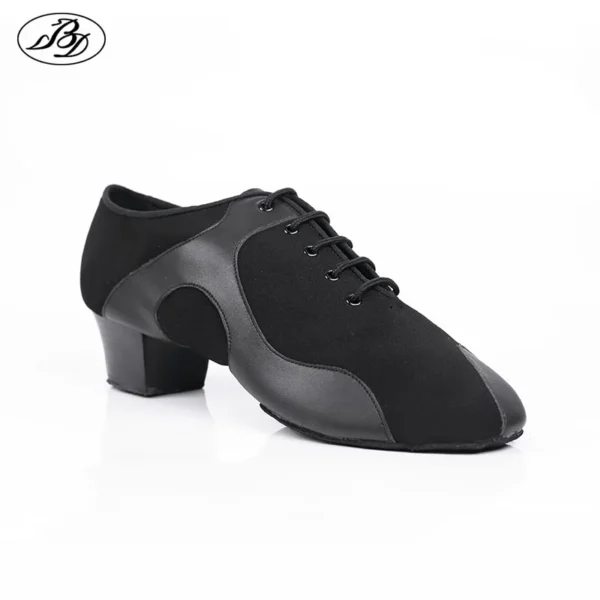 Zapatos Latinos para Hombre - Suela de Ante y Tacón para Salsa y Bachata - Imagen 6