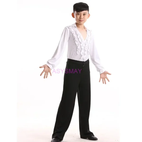 Pantalones de Baile Latino Profesionales para Niños - Comodidad para la Competición. - Imagen 2