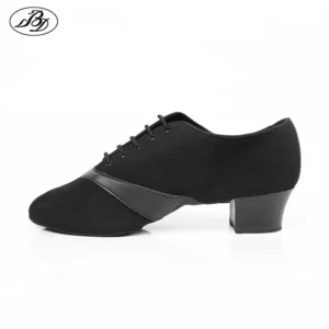 Zapatos Latinos para Hombre - Suela de Ante y Tacón para Salsa y Bachata