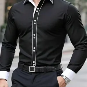 Camisa de Hombre Slim Fit | Moda Casual y Negocios para Baile Social